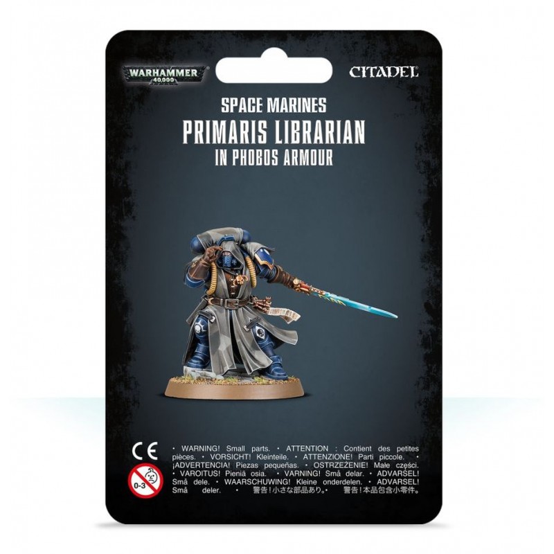 Primaris Librarian in Phobos Armour. Primaris Librarian in Phobos Armour.