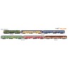 Set de cuatro coches "Chartren", RENFE.