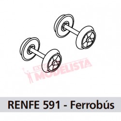 Zwei getriebelose Achsen für Ferrobus 591 RENFE.