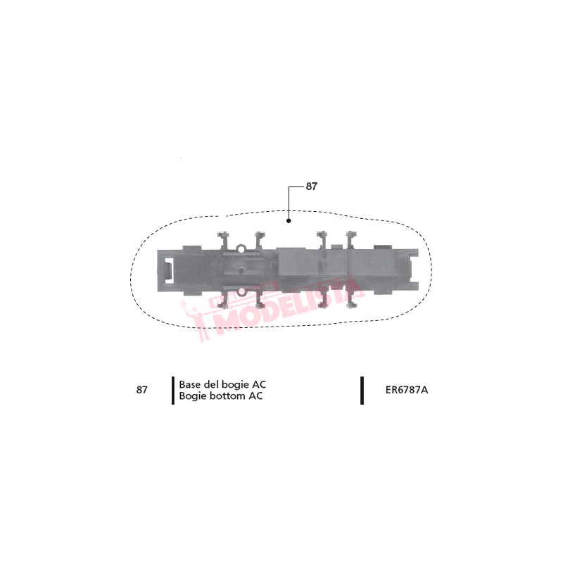 Base del bogie AC para locomotoras 276.
