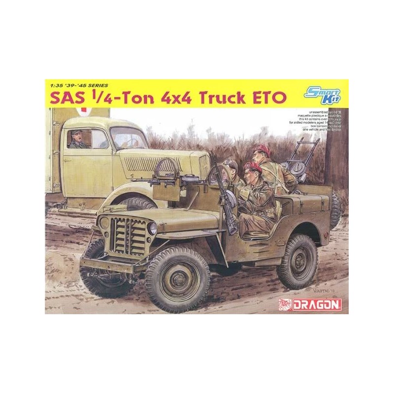 Vehículo 4x4 1/4 Ton del SAS. Incluye figuras. Vehículo 4x4 1/4 Ton del SAS. Incluye figuras.