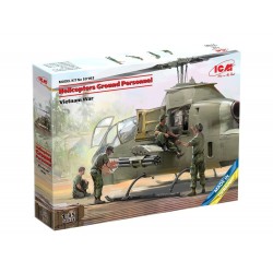 Helicópteros: Pessoal de terra. Guerra do Vietnã.