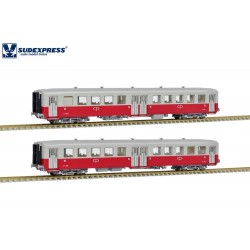 Set de dos coches Schindler (2a / 3a clase), CP. Época III.