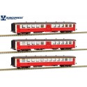 Set of three Schindler coaches, CP. Era IV.