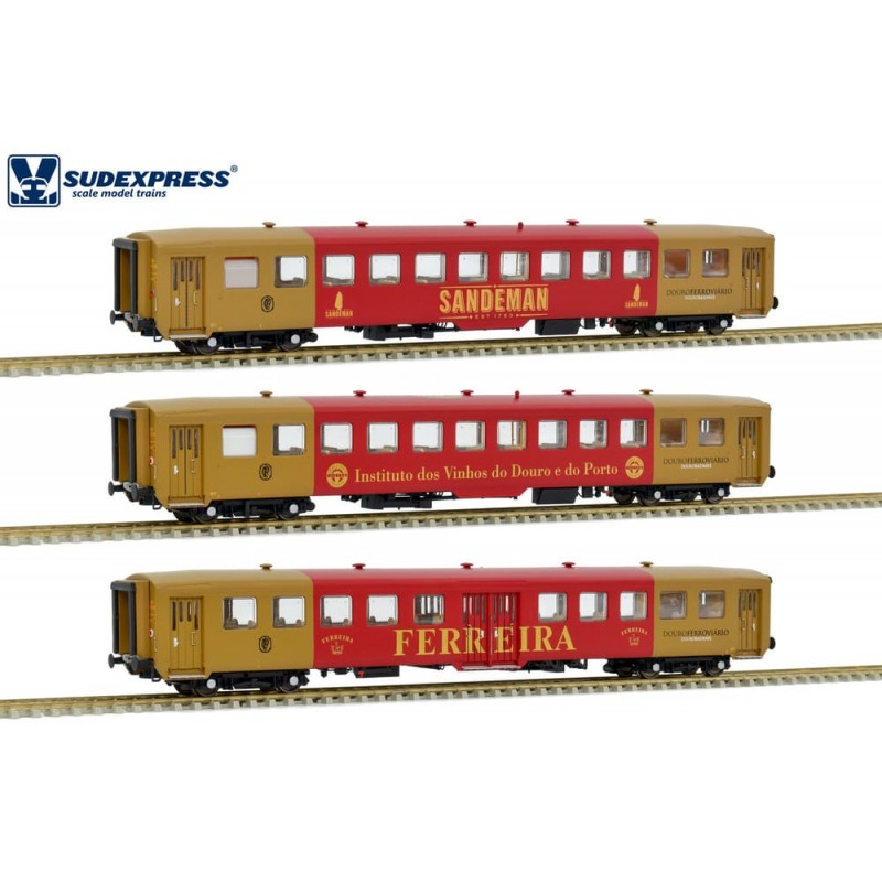 Set de tres coches Schindler ("Vinho do Porto"). Época V.