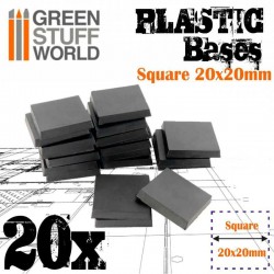 Bases plásticas, 20 mm (x20).