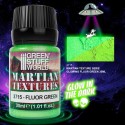 Textured paint martian, fluor green.