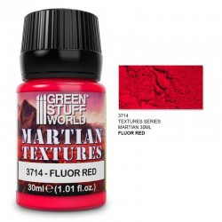 Textured paint martian, fluor red.