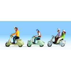 En scooter.
