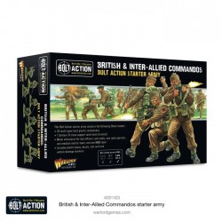 British and Inter Allied Commandos. Bolt Action Starter Army.