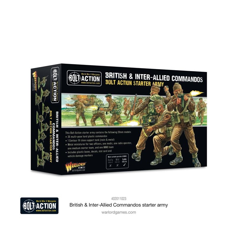 Ejército de comandos británicos e interalidados. Bolt Action.