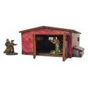 Pre-painted WW2 Normandy Large Brick Shed.