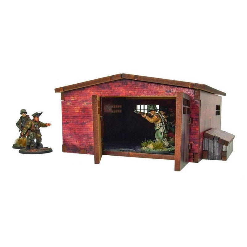 Pre-pintado WW2 Normandía Gran ladrillo.