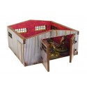 Pre-painted WW2 Normandy Large Tin Shed.