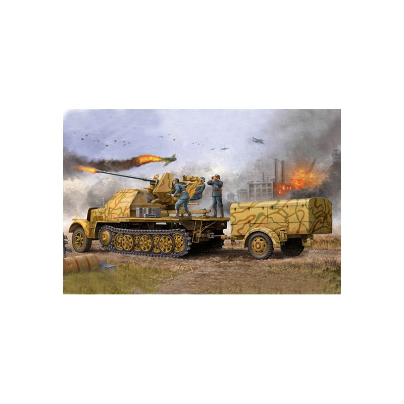 German 3.7cm Flak 37 auf Selbstfahrlafette. TRUMPETER 01526