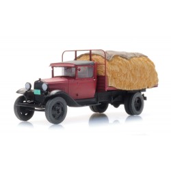 Ford AA, flatbed hay load.