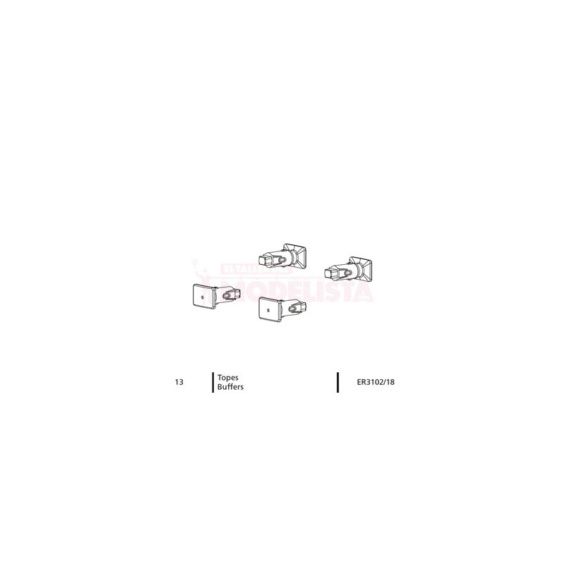 Conjunto de para-choques (x4), RENFE 321.