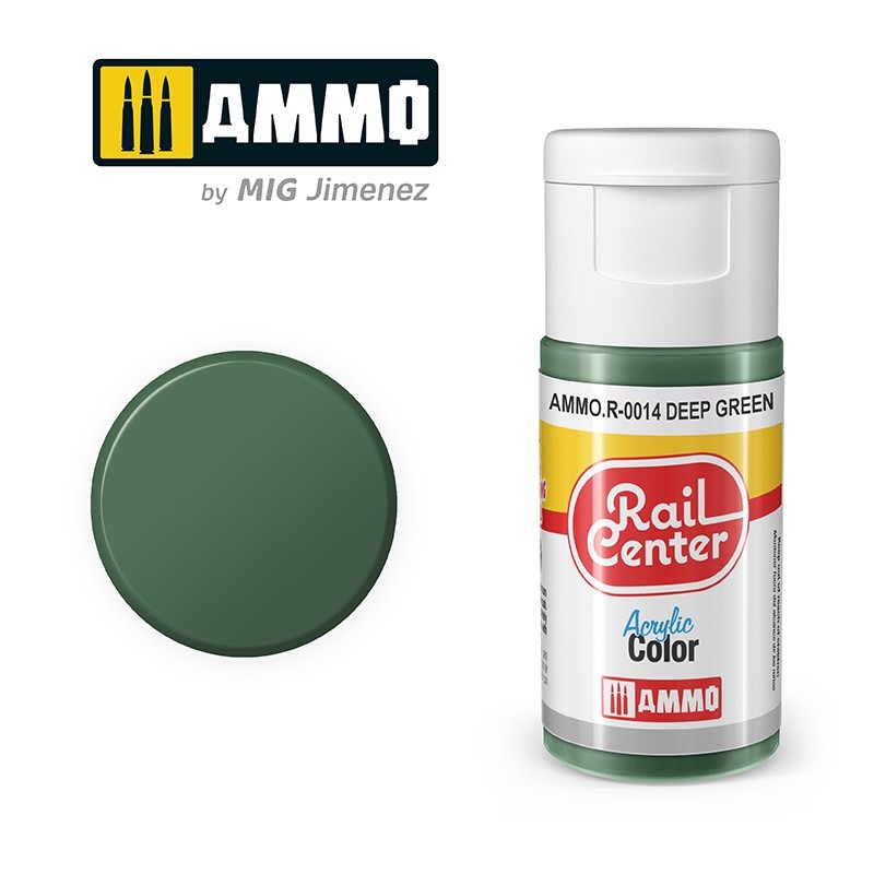 Deep Green, 15 ml. Rail Center. Deep Green, 15 ml. Rail Center.