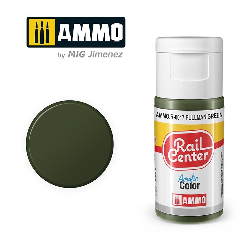 Pullman Green, 15 ml. Rail Center. Pullman Green, 15 ml. Rail Center.