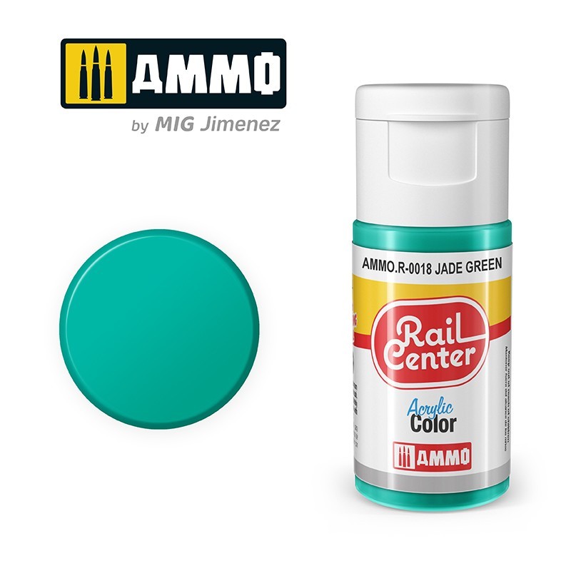 Jade Green, 15 ml. Rail Center. Jade Green, 15 ml. Rail Center.