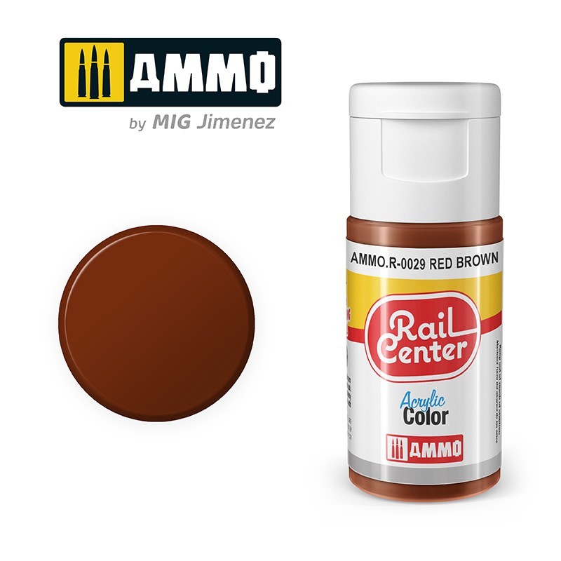 Marrón rojizo, 15 ml. Rail Center. Marrón rojizo, 15 ml. Rail Center.