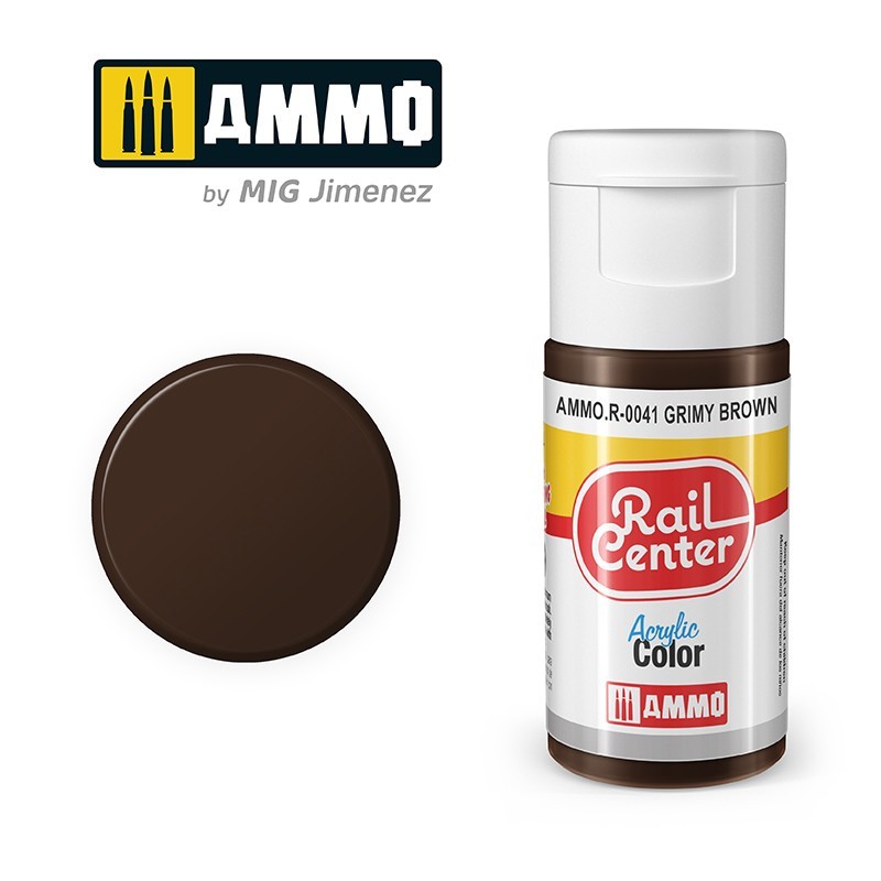 Grimy Brown, 15 ml. Rail Center. Grimy Brown, 15 ml. Rail Center.