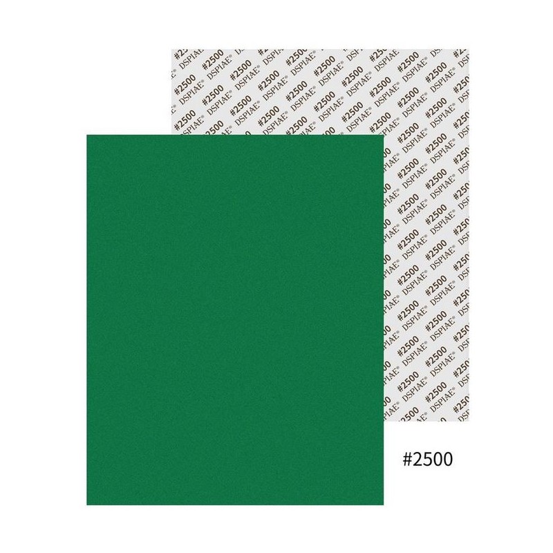 Papel de lija autoadhesiva, grano 2500.