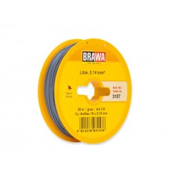 Cavo da 1 mm (0,14 mm²). Grigio. 25 metri.