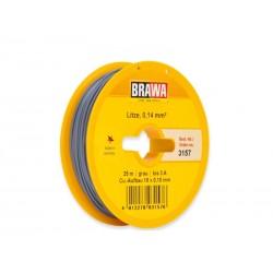 Wire 0,14 mm², grey. 25 meters.