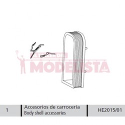 Body shell accessories for RENFE 443.