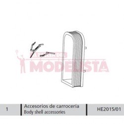 Accesorios de carrocería para 443 de RENFE.