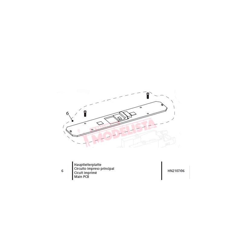 PCB principal, RENFE 253.