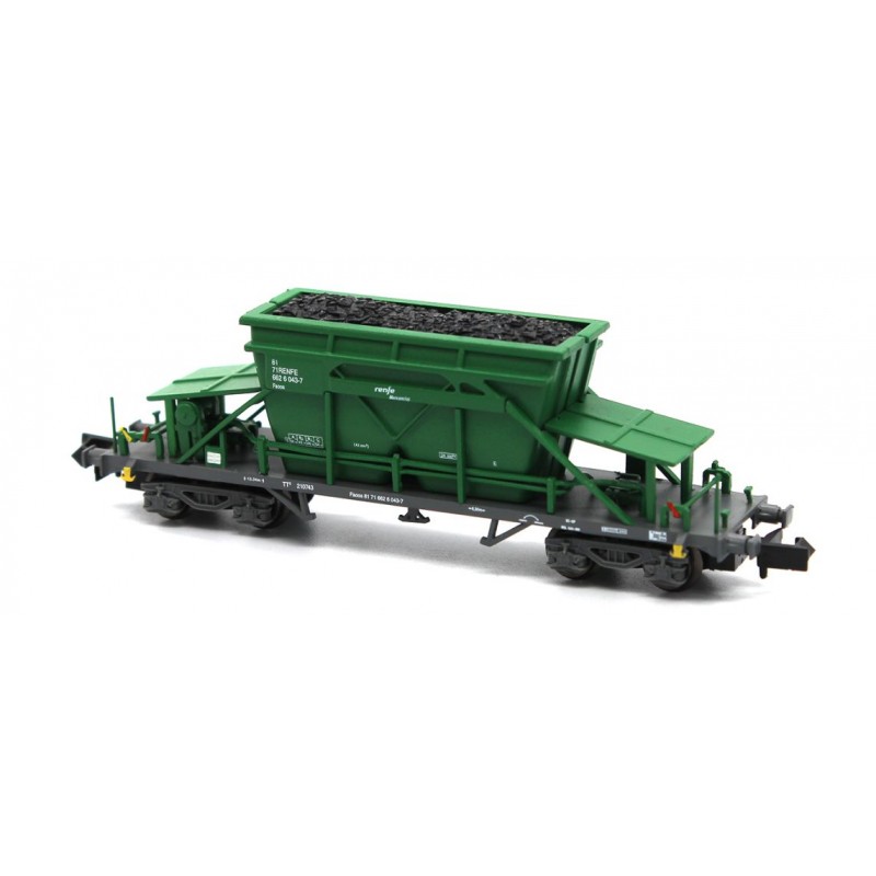 TT9 hopper wagon, RENFE. Green. TT9 hopper wagon, RENFE. Green.
