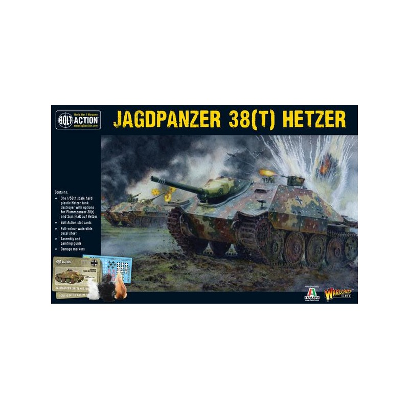 Jagdpanzer 38 (t) Hetzer. Ação do parafuso.