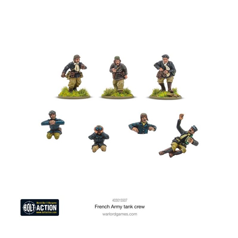 Tripulación de tanques francés. Bolt Action.