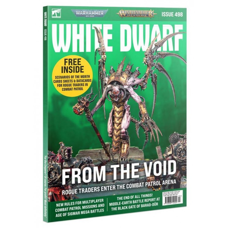 Número 498 de la revista White Dwarf. Marzo 2024.