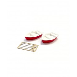 Bateaux rouges.