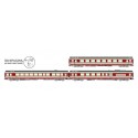 3-coaches TEE, Le Capitole, SNCF. 3-coaches TEE, Le Capitole, SNCF.