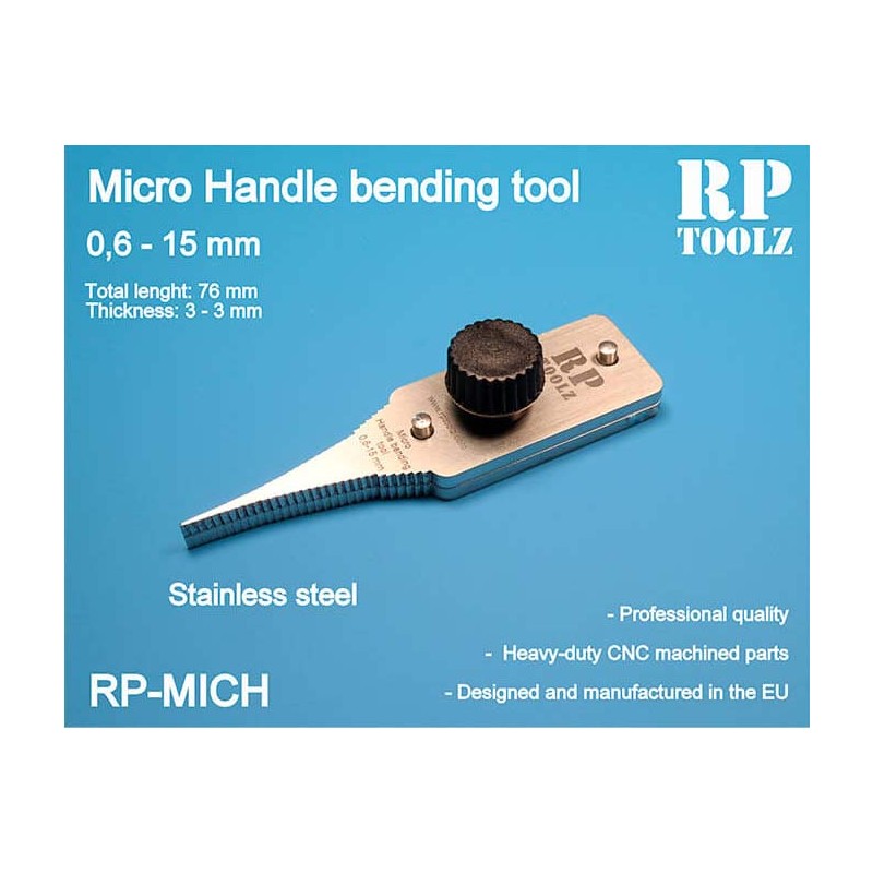 Micro handle bending tool.