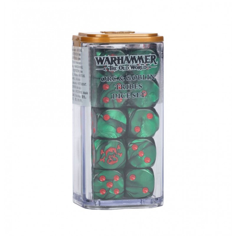 Dados de tribus de orcos y duendes.