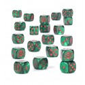 Dados de tribus de orcos y duendes.