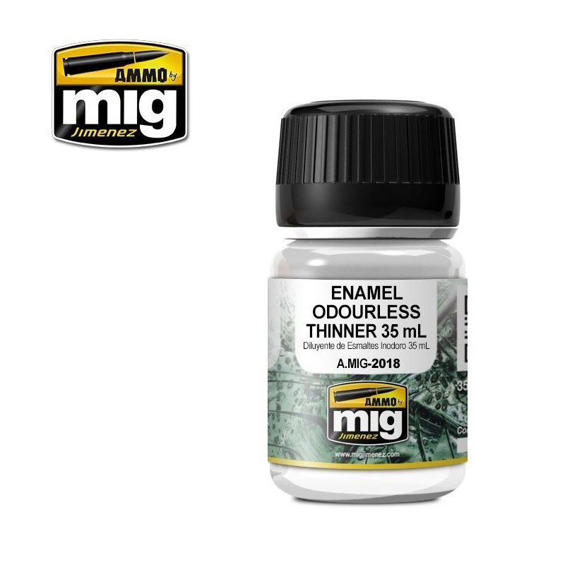 Enamel Ouderless Thinner. 35 ml. AMIG 2018