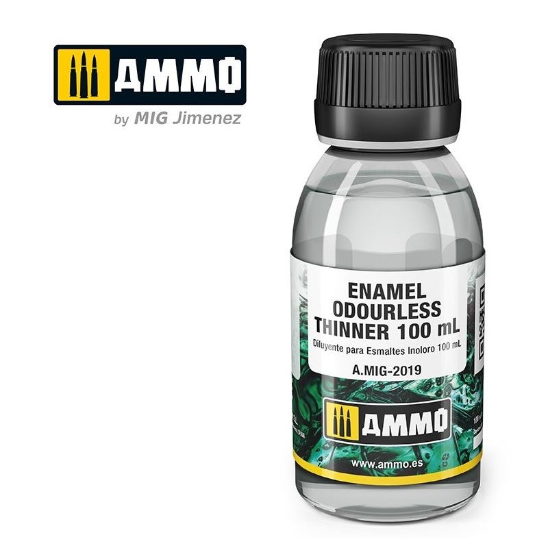 Diluyente para esmaltes. Inoloro. 100 ml. AMIG 2019