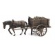 Flatbed wagon with load. ARTITEC 387.287. Ready made
