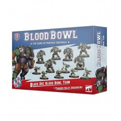 Equipe de Orcs Negros de Blood Bowl: Os Greenskins do Vale do Trovão.
