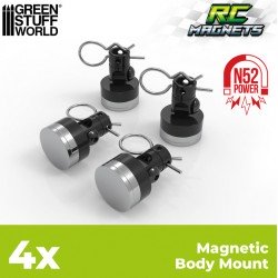 Soportes magnéticos para carrocería RC.
