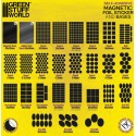 Rectangular magnetic sheet self-adhesive 30x60mm.