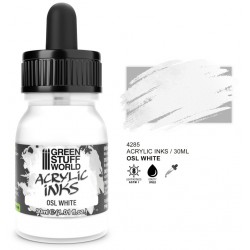 Undurchsichtige Acryl-Tinte in weißer OSL, 30 ml.