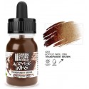 Tinta acrílica transparente marrón, 30 ml.