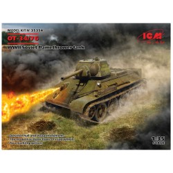 OT-34/76 tanque lança-chamas soviético da Segunda Guerra Mundial.